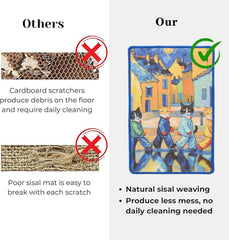 Self-Adhesive Sisal Cat Scratcher Mat