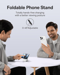 باسيوس باور بانك مغناطيسي، شاحن لاسلكي محمول 5000mAh لحزمة بطارية ماج سيف، شحن سريع 20 واط USB-C لايفون 15/برو/برو ماكس/بلس، سلسلة ايفون 14/13/12