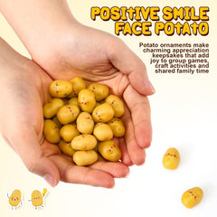 KASTWAVE Simulation Realistic Vegetable, 100Pcs Mini Artificial Foam Potatoes, Lifelike Potato Props for Party, Autumn, Farmhouse, Restaurant Photography, Gift for Dietitian, Teacher, Staff