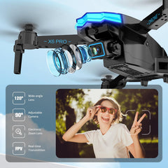 Drone with 1080P Camera for Kids and Adults | One Key Start/Altitude Hold Friendly for Beginners | FPV Foldable Drone/30 Mins Flight Time/Gestures Selfie Good for Travel | Gifts Toys for Men Boys