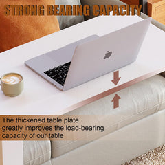 مكتب قائم متحرك بارتفاع قابل للتعديل وبجانب السرير قابل للطي ومتعدد الوظائف مع 4 عجلات لغرفة النوم وغرفة المعيشة والمكتب والمستشفى والاستوديو (رفع هوائي بي)