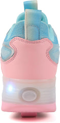 Kid Roller Skates Shoes Shoes with Wheels LED Light Color Shoes Shiny Roller Skates Skate Shoes Kids Gifts Boys Girls