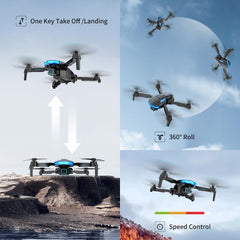 Drone with 1080P Camera for Kids and Adults | One Key Start/Altitude Hold Friendly for Beginners | FPV Foldable Drone/30 Mins Flight Time/Gestures Selfie Good for Travel | Gifts Toys for Men Boys