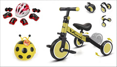 دراجة أطفال Trike 5 في 1 | دراجة أطفال مجففة ركوب للأطفال بعمر 2 و4 و5 سنوات | دراجة ثلاثية العجلات مثالية للأولاد والبنات | هدايا مجانية | تدريب التوازن (2-5 سنوات، أحمر)...(2-5 سنوات، أصفر)