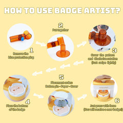 ماكينة صنع الازرار من كيجوز، ماكينة صنع شارات 55 ملم، مجموعة ضغط شارات ذاتية الصنع مع قاطع دائري و48 جزء زر، الة صنع دبابيس دائرية للاطفال والمشاريع الحرفية