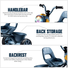 Baybee Robo Baby Tricycle for Kids, Smart Plug n Play Kids Cycle with Music