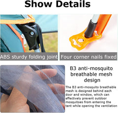 Arabest Camping Tent - 5-8 Person Family Instant Easy Set Up With Carry Bag, Waterproof Windproof Pop Up for Camping, Hiking, Mountaineering