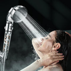 SKY-TOUCH Filtered Shower Head For Hard Water And Filtering Impurities, Hand Held Shower Head With Filter Balls.