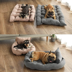 3 in 1 Dog Sofa Bed,Water Resistant Bed for Small