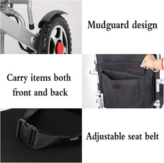 Relax Smart Folding Lightweight Electric Wheelchair Black