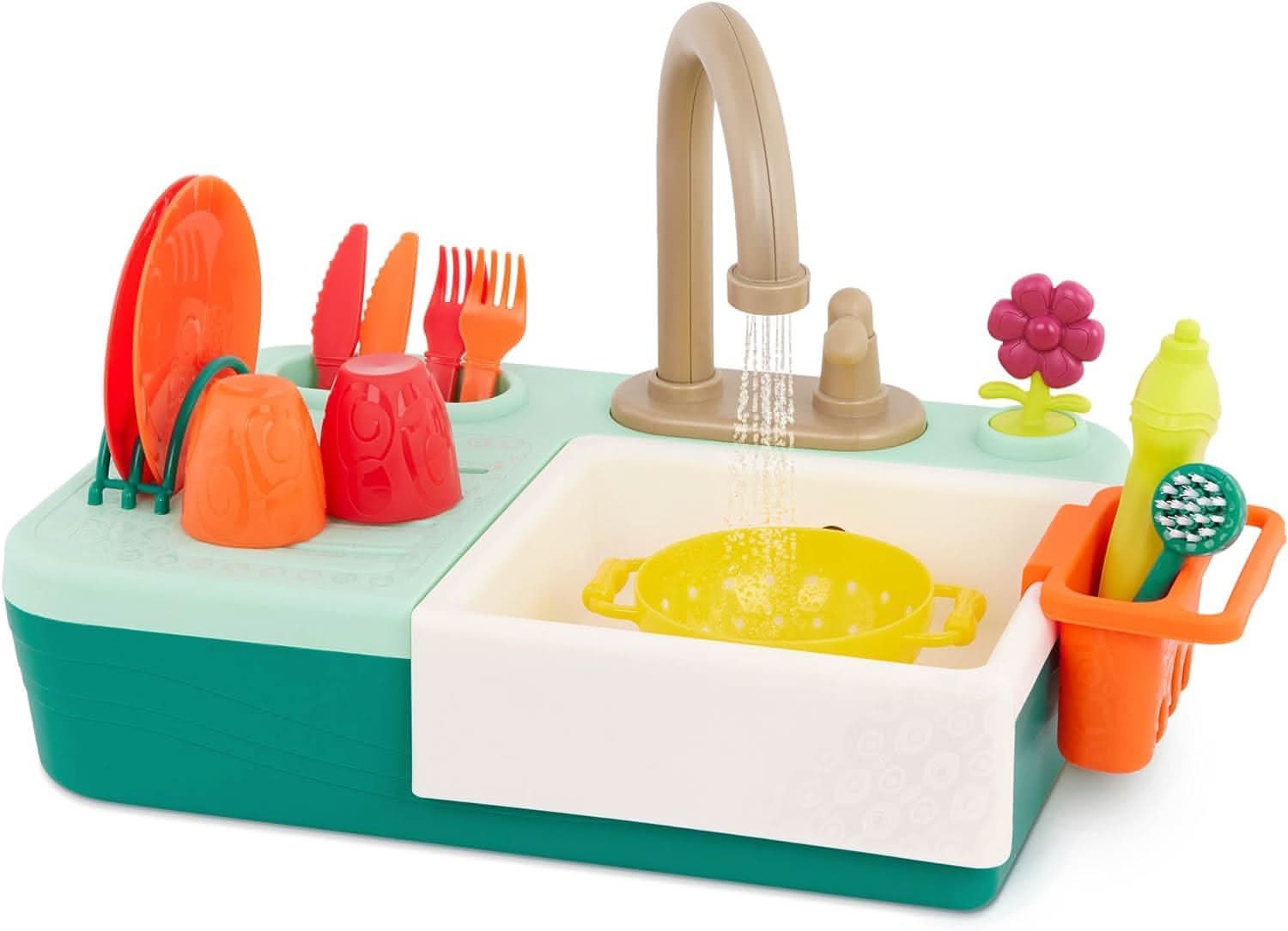 Role Play Color Changing Toy Set - Toy Kitchen Sink 15 Pieces LK069 - Nimall