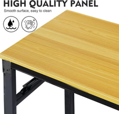 طاولة سكاي تاتش قابلة للطي متعددة الوظائف محمولة مع ارجل ارتفاع قابلة للتعديل للكمبيوتر والتخييم والحديقة والنزهات والقهوة والشواء من سكاي-تاتش، 80 40 75 سم، خشب، Sk3C3001