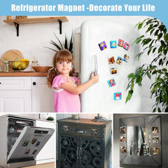 جود كرافتر الة صنع ازرار مغناطيسية للثلاجة 2 في 1، ماكينة صنع ازرار مغناطيسية للثلاجة 50 ملم/1.97 انش، ماكينة صنع شارات مغناطيسية مربعة مع 550 قطعة مجانية (تتضمن 50 دبوس)