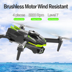 Drone with Camera 1080P HD for Beginners, Brushless Motor Drone with 45 Mins Long Flight Time Altitude Hold Obstacle Avoidance RC Quadcopter Toys Gifts For Kids Adults, Green