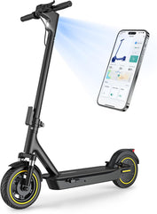 Electric Scooter for Adults, 8.5"/10" Tires, 19/22Mph, 350W/500W Motor, 21-28 Miles Range, Folding E-Scooter with Dual Suspension,APP(V1/SPRO/MAX)