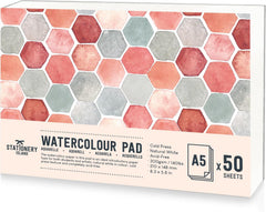 Watercolour Paper A4 Pad, 32 Sheets Water Colour Paper 300gsm