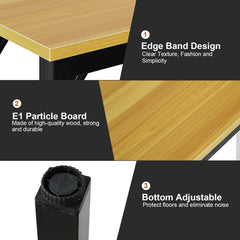 طاولة سكاي تاتش قابلة للطي متعددة الوظائف محمولة مع ارجل ارتفاع قابلة للتعديل للكمبيوتر والتخييم والحديقة والنزهات والقهوة والشواء من سكاي-تاتش، 80 40 75 سم، خشب، Sk3C3001