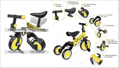 دراجة أطفال Trike 5 في 1 | دراجة أطفال مجففة ركوب للأطفال بعمر 2 و4 و5 سنوات | دراجة ثلاثية العجلات مثالية للأولاد والبنات | هدايا مجانية | تدريب التوازن (2-5 سنوات، أحمر)...(2-5 سنوات، أصفر)