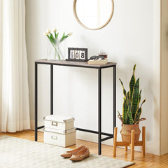 Chulovs Narrow Console Table, 75cm Small Entryway Table for Hallway, Bedroom, Living Room, Foyer, Long Entryway (Greige)