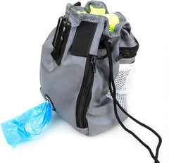 Dog Treat Training Pouch,Adjustable Waist & Shoulder Strap, Multi-Functional Treat Bag with Built-in Poop Bag Dispenser for Dog Training, Treats, Toys, and Kibble, 3 Ways to Wear