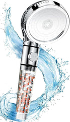 SKY-TOUCH Filtered Shower Head For Hard Water And Filtering Impurities, Hand Held Shower Head With Filter Balls.