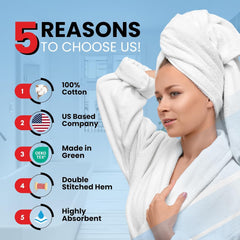 Hotel & Spa Quality Bath Towels for Bathroom