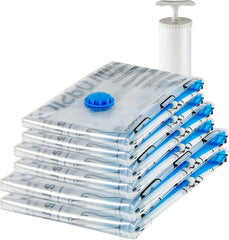 Vacuum Compression Storage Bags with Hand Pump - Large, 5-Pack
