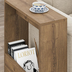 Chulovs Side Table with Magazine Rack for Living Room and Office -entryway table- Side/End Table - 55 x 20 x 60cm