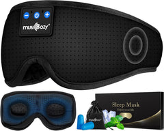 MUSICOZY 3D Bluetooth Sleep Mask with Headphones