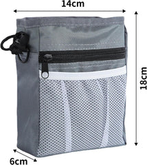 Dog Treat Training Pouch,Adjustable Waist & Shoulder Strap, Multi-Functional Treat Bag with Built-in Poop Bag Dispenser for Dog Training, Treats, Toys, and Kibble, 3 Ways to Wear