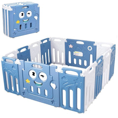 16-Panel Baby Play Yards with Lock Door LK031