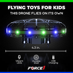 Force1 Scoot LED Hand Operated Drone for Kids or Adults