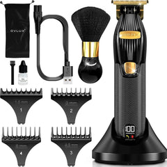 Professional men's LED screen wireless shaver