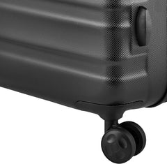 Amazon Basics 3-Piece Set Hardside Spinner-21/26/30 inch (55/68/78 cm) Material: ABS, Black