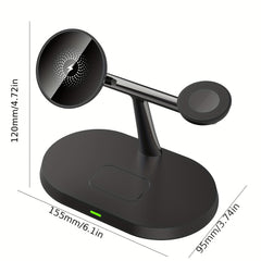 Magnetic Wireless Charging Station 3-in-1