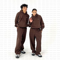 سترة فضفاضة مطرزة بحروف ماركة عصرية عصرية Y2K ملابس الشارع الهيب هوب للرجال والنساء كنزات غير رسمية