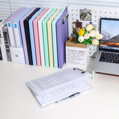 صندوق تخزين مجلدات الملفات بحجم A4 ومشبك الأطباق لتخزين أوراق الاختبار الخاصة بالطلاب والتشطيب، كتاب معلومات بسعة كبيرة