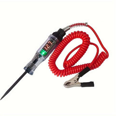 Car Test Pen Circuit Tester, DC Truck Voltage Digital Display Long Probe Pen Light, Automotive Diagnostic Tools