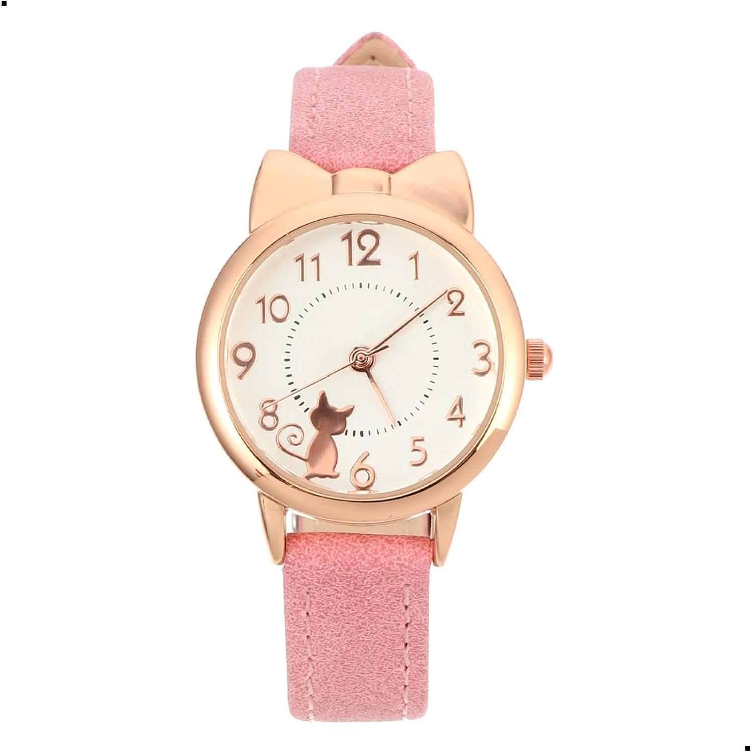 Children's cartoon cat quartz Classic watch EL048 - Nimall