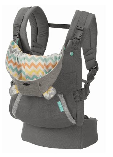 Cuddle Up Ergonomic Hoodie Baby Carrier With Removable Canopy, Grey - Nimall