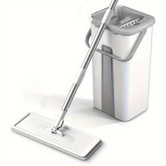 Hand-free Wash Flat Mop And Bucket Set