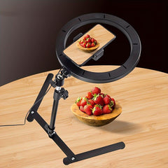 Dimmable LED Ring Light Phone Holder 50%
