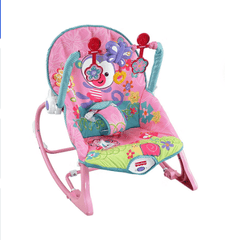 Infant To Toddler Recliner Rocker With Soothing Vibration And Adjustable 3 - points Harness - Nimall