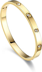 Love Bracelets Bracelet Cubic Zircon Filled Gold AL090