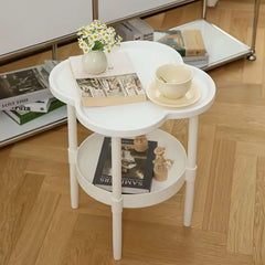 Modern White Bedside Table Compact Space-Saving Design