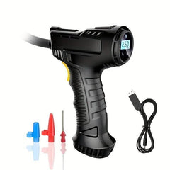 Portable Air Compressor Inflator Wireless Handheld Pump LED Light Suitable