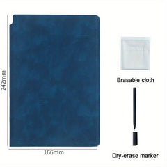 Portable Stylish A5 Reusable Whiteboard Notebook Free Whiteboard Pen Erasing Cloth