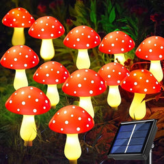 Solar Mushroom Stakes Lights 12Packs Mushroom Solar Lights Outdoor Garden 50%