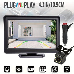 قم بتحديث سيارتك بكاميرا خلفية عالية الدقة مقاس 4.3 بوصة بنسبة 50%