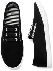 Canvas Slip On Shoes Sneakers Fashion Comfortable Elastic Sneakers AL030